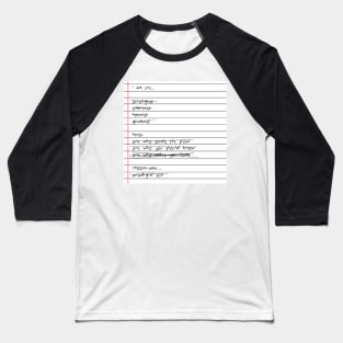 Ron's Checklist Baseball T-Shirt